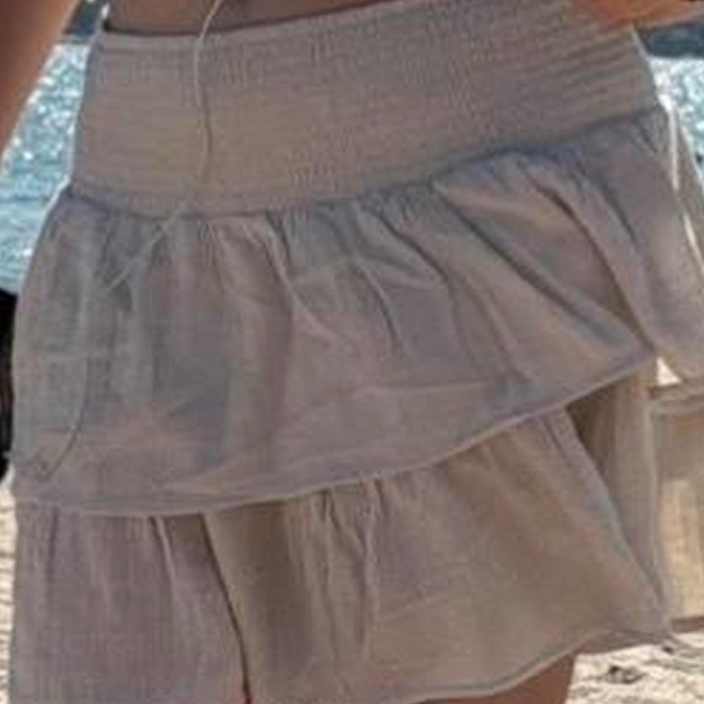 Cream Layered Skirt